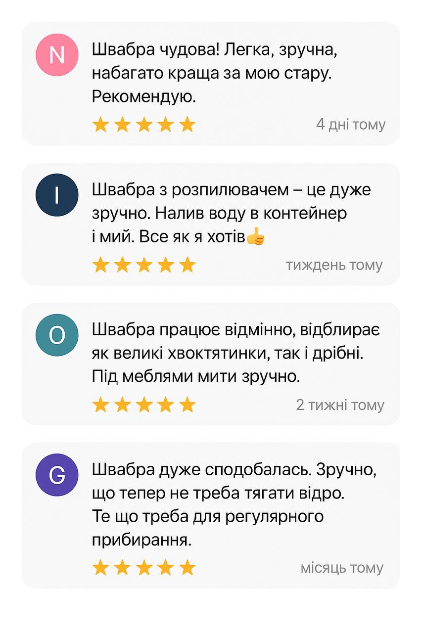 Швабра з віджиманням та відром